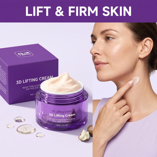 Korean 3D Lifting & Firming Night Cream 🌙 | Anti-Wrinkle Face Sculptor 💆‍♀️