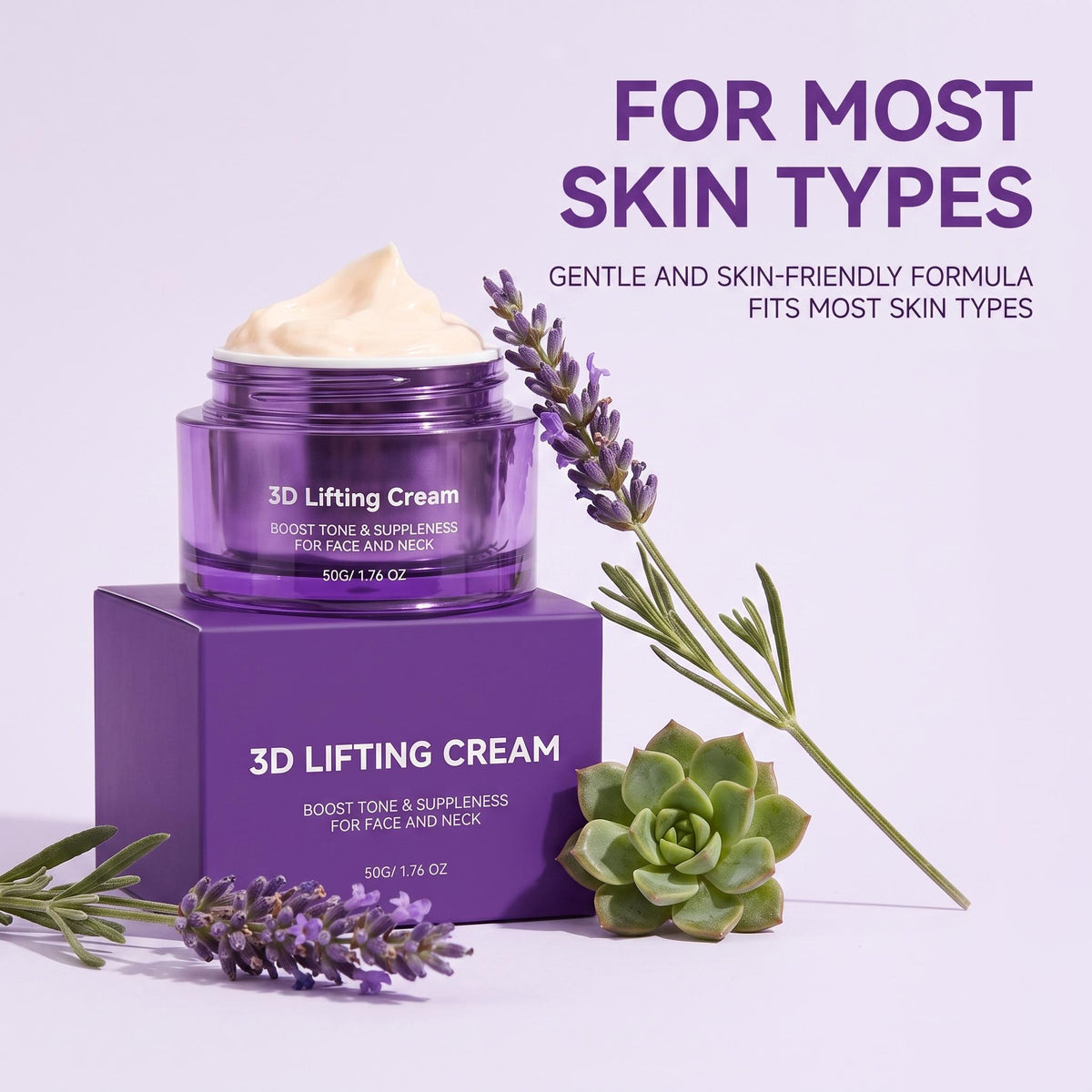 Korean 3D Lifting & Firming Night Cream 🌙 | Anti-Wrinkle Face Sculptor 💆‍♀️