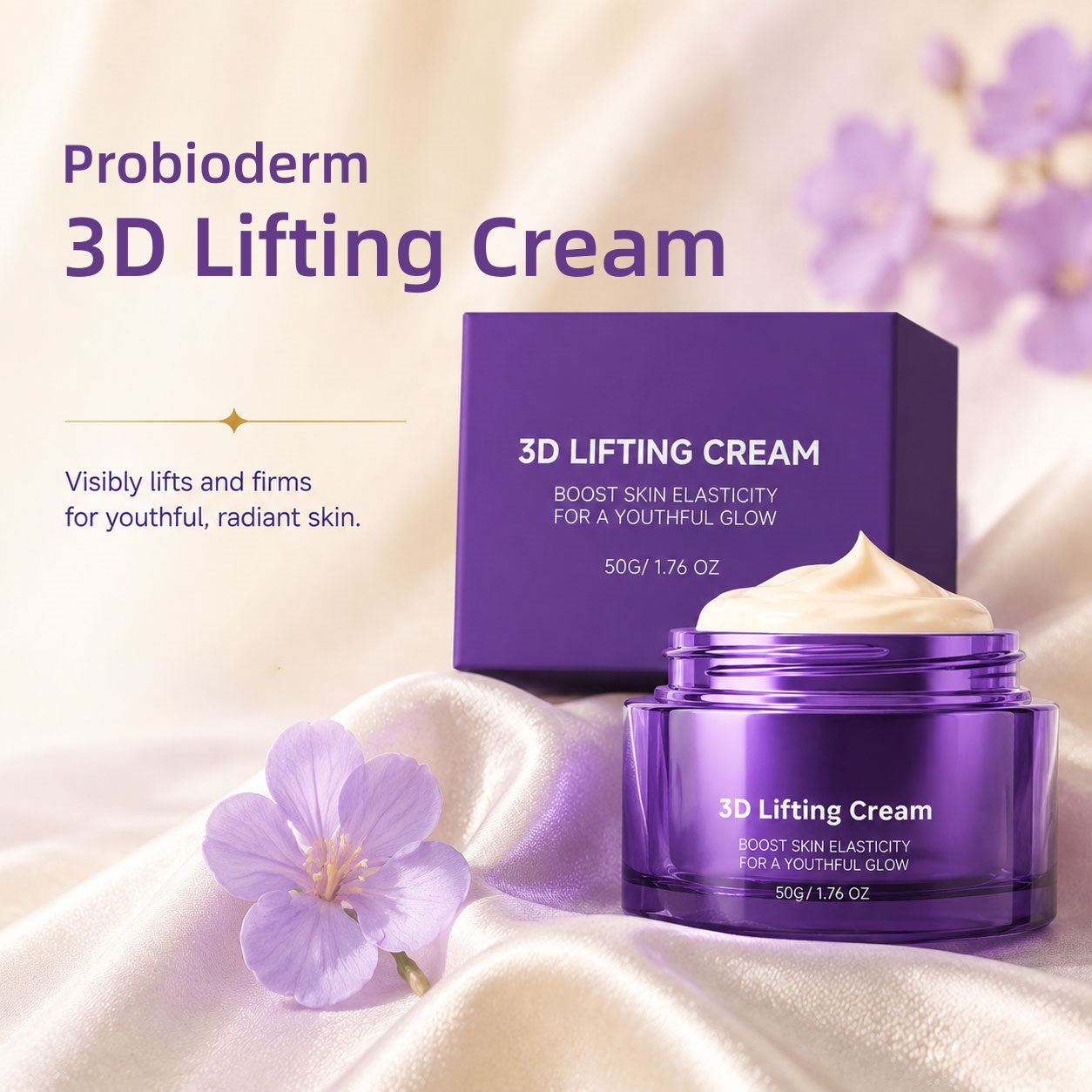 Korean 3D Lifting & Firming Night Cream 🌙 | Anti-Wrinkle Face Sculptor 💆‍♀️